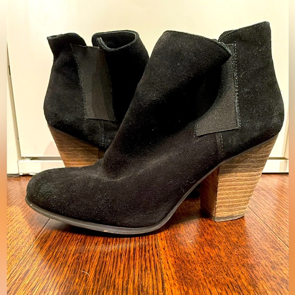 Sole Society Block Heel Black Suede Boot - Picture 2 of 4